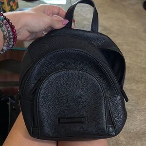 Kendall & Kylie Black Textured Backpack